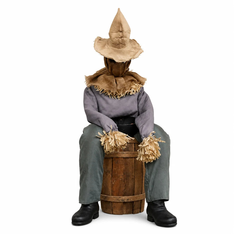 Gloomshire 4 ft Scarecrow, studio packshot on white