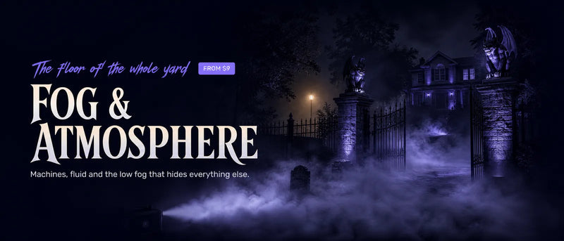 Fog and atmosphere: machines, fluid and the low fog that hides everything else