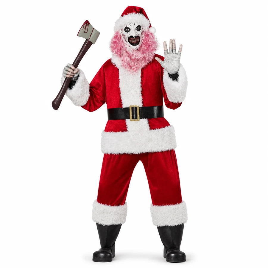 Mourncrest 6 ft Clown Animatronic, studio packshot on white