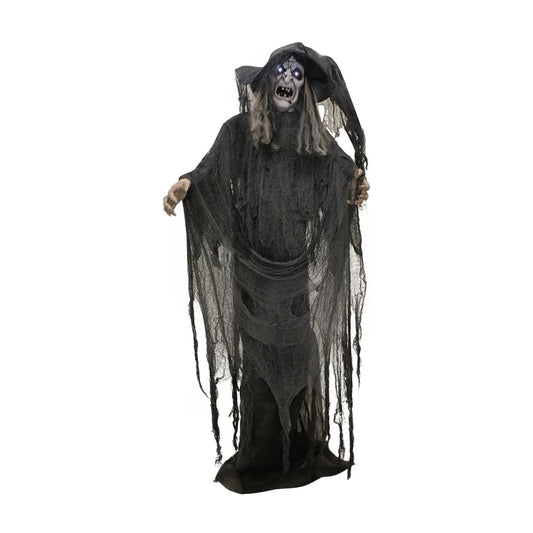 Hollowbrook Witch Animatronic, studio packshot on white
