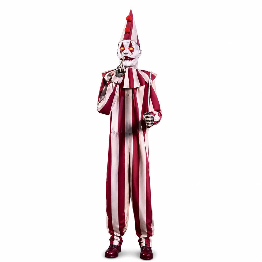 Lichfield 6 ft Clown Animatronic, studio packshot on white