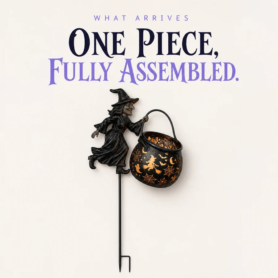 Infographic: one piece fully assembled, laid flat on pale studio paper
