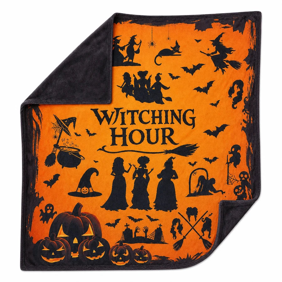 Two corners folded back showing the printed face and the plain charcoal back
