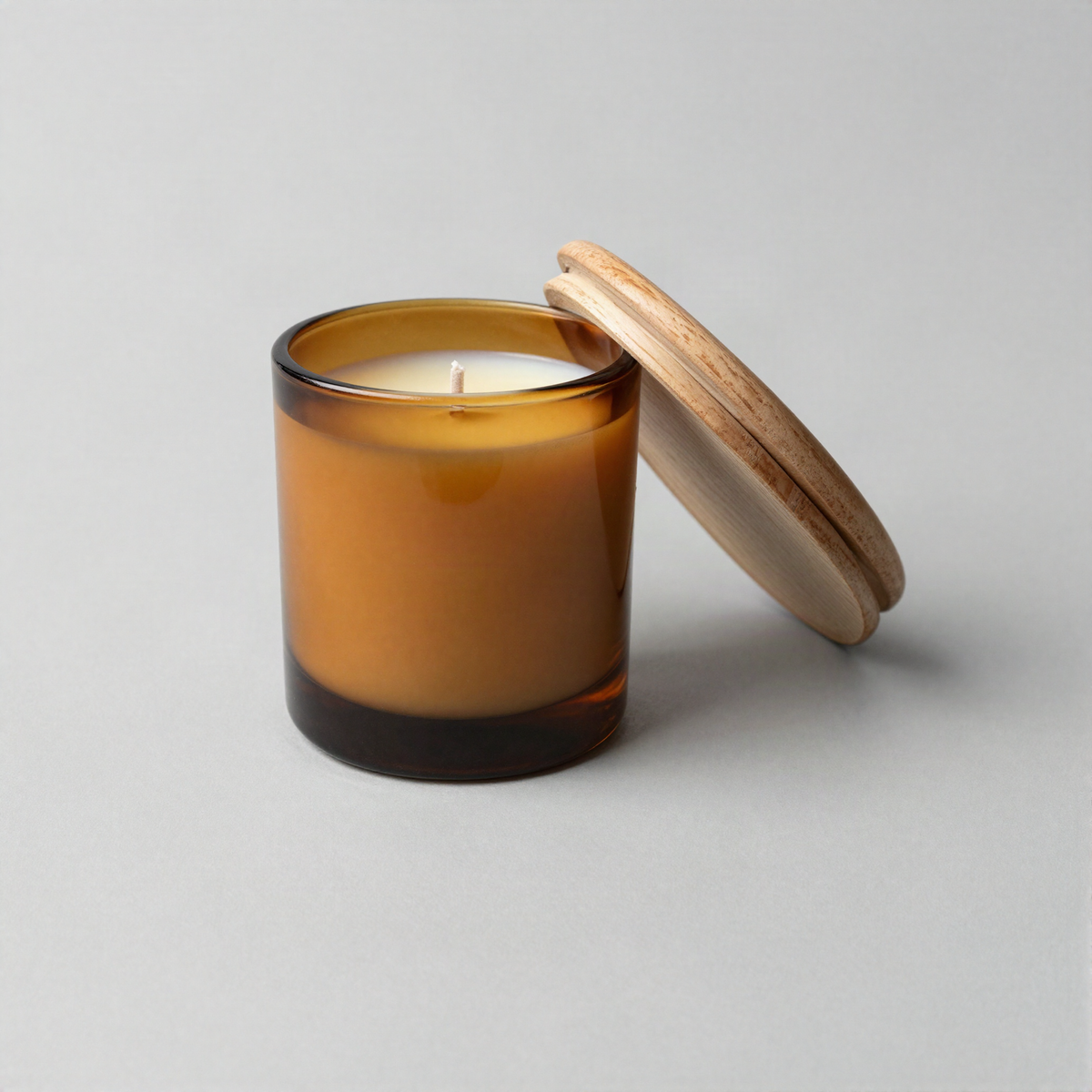 Hand Poured Soy Candle in Amber Glass