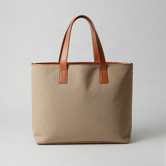 Waxed Canvas Tote Bag