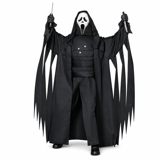 Shrouded Screamer Animatronic, 6.5 ft, studio packshot on white